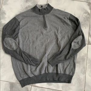MENS quarter zip sweater